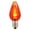 Orange, variant on Vickerman C7 Twinkle Transparent Plastic LED Blue Dimmable Bulb, 25 per bag