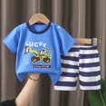 thumbnail image 3 of Hiijoy Infant Boys Outfits Cartoon Print Short Sleeve T Shirt Shorts Set, Sizes 18-24M, 3 of 3