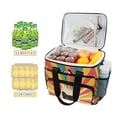 thumbnail image 2 of FORMRS Insulated Cooler Bag 24 Cans Capacity Soft Leakproof Lunch Box with Side Pockets, Colorful Black Cat, 2 of 7