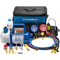 thumbnail image 1 of Bomba de vacío HVAC VIVOHOME 4CFM 1/3 HP de 1 etapa con juego de manómetros, 1 of 7