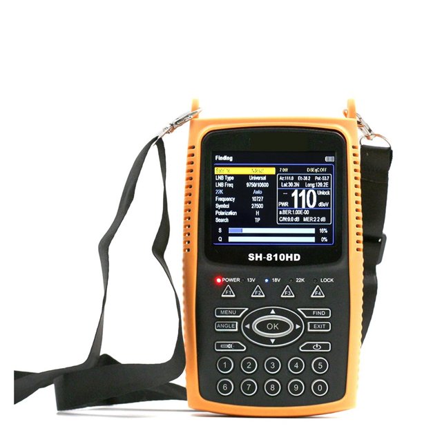 SH-810HD DVB-S2 DVB-S Digital Satellite Finder Meter 3.5 Inch HD LCD DVB-T2 DVB-T Signal Satfinder Support CCTV 810HD ,Portable Carrying