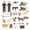 Mini Volaille, variante sur HILABEE Figurines d'Animaux de Ferme Jouets Figurines de Ferme Ensemble de Jeu pour Jeu de Rôle Préscolaire Enfants Scène de Lavage de Cheval