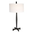thumbnail image 1 of Uttermost Counteract 34.75" Transitional Rust Metal Fabric Table Lamp in Black, 1 of 8