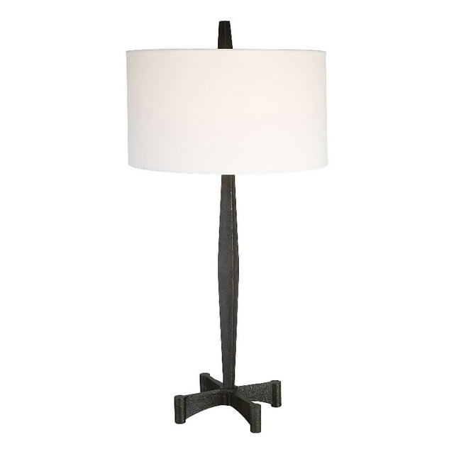 Uttermost Nectar Lampe de Table en Métal Rouille Transitionnelle 34,75 Pouces en Noir
