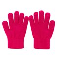thumbnail image 6 of WUANDIXFA Kids Mittens Warm Soft Cute Kid Winter Gloves Toddler Solid Knit Warm Stretchy for Boys Girls,Hot Pink,One Size, 6 of 6