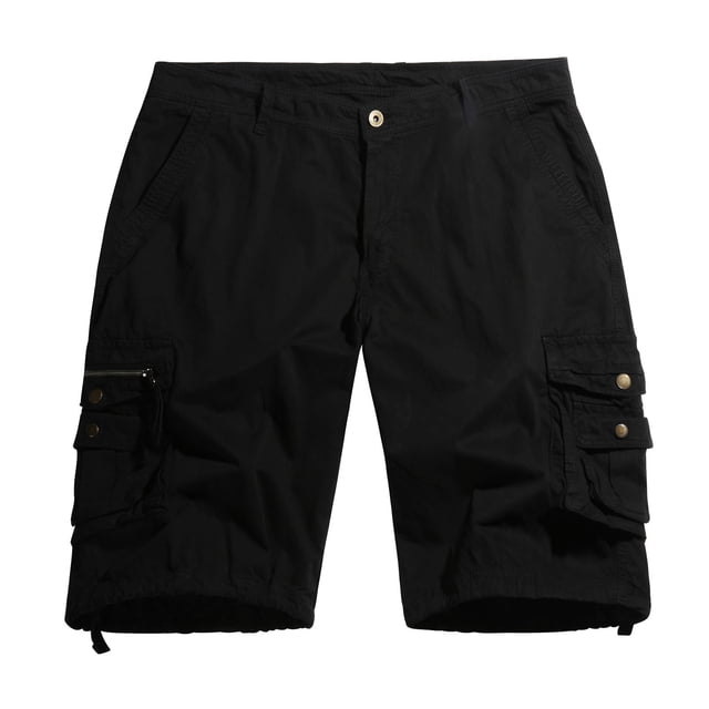 Shorts Cargo pour Hommes Coupe Classique Décontractée Été Plein Air Randonnée Athlétiques Shorts de Détente Salopettes avec Multiples Poches