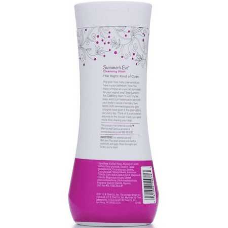 Summer’s Eve Simply Sensitive Daily Feminine Wash, Removes Odor, pH Balanced, 15 fl oz
