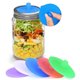 thumbnail image 5 of Injueey Tapa de silicona para tarro, almohadilla de apertura de botella, tapa de contenedor de alimentos con lazo de acero, suministros de Cocina y Comedor, 5 of 6
