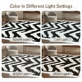 thumbnail image 7 of ODIKA Zebra Diagonal Print Striped Abstract Border Bold Inspired Motif Stain Resistant Low Profile for Dorm Room, Small Living Apartment, 7 of 7