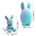 thumbnail image 6 of Dserhfy 2 Pcs 3D Printed Easter Egg with Bunny Inside Prefilled Easter Bunny Egg for Easter Basket Stuffers Spring Party Decor, 6 of 8