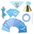 thumbnail image 1 of Suministros para fiesta de cumpleaños para perros, bufanda para perro, sombrero, pajarita, conjunto de cinta, decoraciones para fiesta de cumpleaños para perros y mascotas, 1 of 8