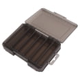 thumbnail image 5 of Nimomo Caja De Señuelos De Doble Cara, Caja De Señuelos Impermeable Portátil, Transpirable, Ahorra Espacio, con Mango para Pescar Al Aire Libre(Gris), 5 of 5