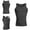 Gray, variant on yulier Men's Shaping Vest, Men's Compression Tank Top Slimming Undershirt Body Shaper, Sports Running Gym Workout Shirts