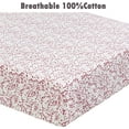 thumbnail image 4 of Danica 100% Cotton Fitted Baby Crib Sheet 3 Pack for baby Boys Girls |Standard Crib And Toddler Mattress Sheets | 28x52 Inch (3PK, Ladybug Garden), 4 of 7