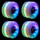 thumbnail image 3 of 8 Uds ruedas luminosas para patines, ruedas para patines iluminadas para exteriores con rodamientos, cuádruple para patinaje y monopatín de doble fila, 3 of 4