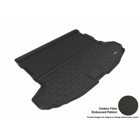 3D MAXpider 2017-2022 Fits Kia Sportage Carbon Fiber Embossed Pattern Cargo Liner Kagu Black M1KA0401309