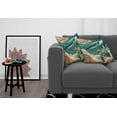 thumbnail image 5 of Ambesonne Nautical Throw Pillow Cover Pack of 2, Teal Ocean Whale Turtle, 2 Pcs-36"x16", Teal Ecru and Pale Cinnamon, 5 of 5