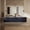 Navy Blue, variant on Lexora Home Geneva 72" Vanity Cabinet in Glossy White