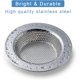 thumbnail image 2 of 2 piece sink strainer, fits most kitchen sink drain baskets, upgraded double wall kitchen sink strainer (4.5 inch)., 2 of 3