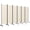 Beige, variant on Costway 6-Panel Folding Room Divider 6FT Rolling Privacy Screen with Lockable Wheels Brown