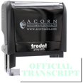 thumbnail image 1 of Large Self-Inking Official Transcript Stamp, Trodat Printy 4913, Press and Print Stamping, Impression Size 7/8" x 2-1/4", Up to 10,000 Impressions - Mint Green Ink, 1 of 10