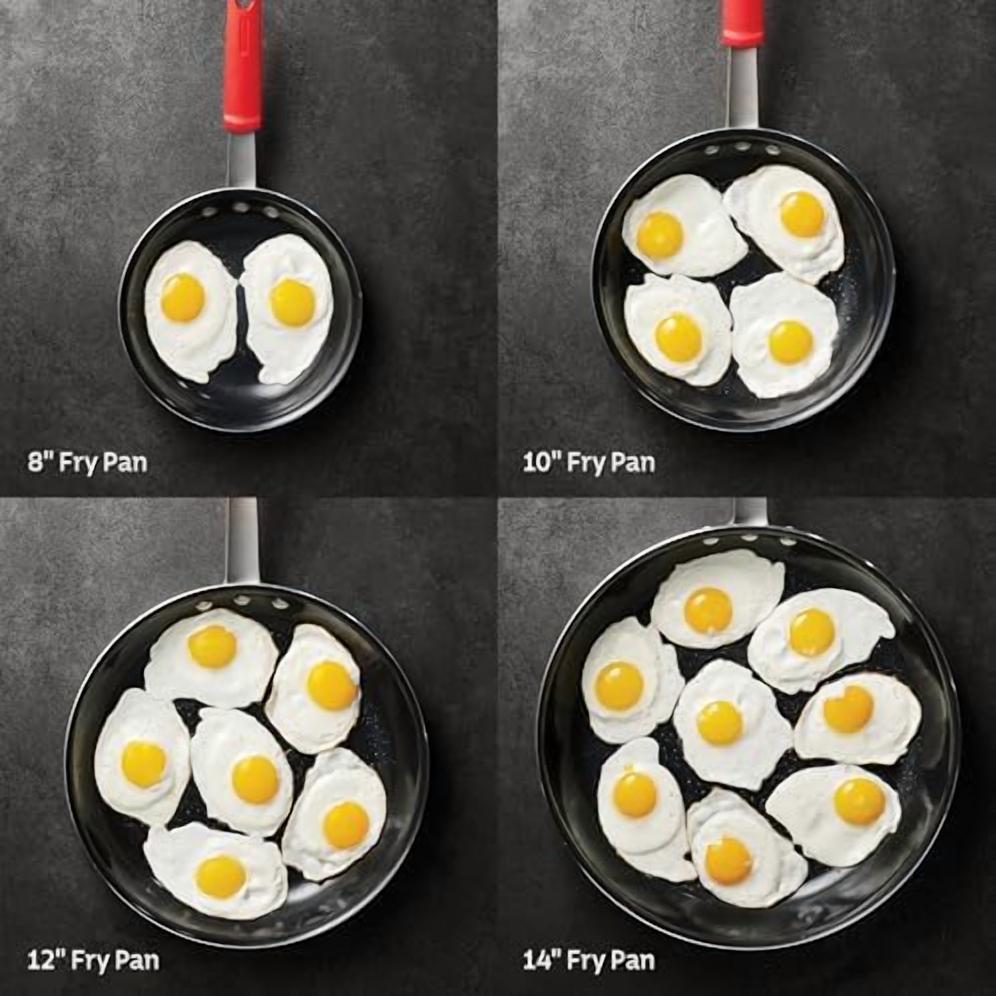 Professional 8-Inch Ceramic Non Stick Small Frying Pan, Heavy-Gauge Aluminum Skillet with Ceramic Nonstick Coating, Dishwasher and Oven Safe, Black