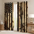 thumbnail image 2 of Manfei American Flag Curtains Pack of 2 (42x84 Each) for Kids, Branches Plant Botanical Curtains Blackout, Countryside Bedroom Curtains, Black Out Curtains Home Decor, 2 of 6