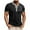 Black, variant on Mlzmgr Mens T Shirts V Neck Button up Short Sleeve Shirts with Pockets Breathable Casual Shirts