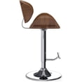thumbnail image 4 of Homestock Baroque Bonanza Mid Century Modern 33 Inch Adjustable Swivel Bar Stool, Ideal For Bar And Pub Height Tables, 4 of 8