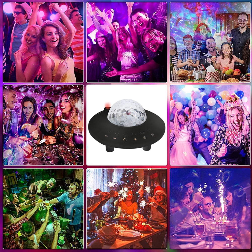 OUSITAI Star Projector USB Night Galaxy Light Projector with Music Speaker and Remote Control for Bedroom Game Rooms Home Theatre