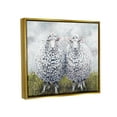 thumbnail image 3 of Stupell Industries Sheep Duo Farm Landscape Animals & Insects Painting Gold Floater Framed Art Print Wall Art, 21 x 17, 3 of 9