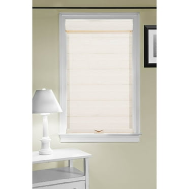 Cordless Serenity Sheer Double Layered Zebra Shade Horizontal Cordless Window Shade Blind Roller Blinds & Treatments (29x72, Linen)