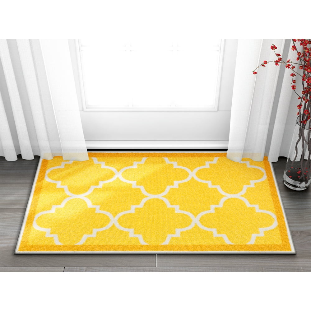 NonSkid Slip Rubber Back Antibacterial Area Rug Dallas Moroccan