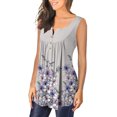thumbnail image 1 of Birdeem T-Shirt Mode Femme Été Aguichant Sans Manches Imprimé Léger Ample Ventilation, 1 of 6