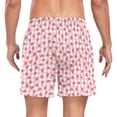 thumbnail image 2 of FORMRS Mens Swim Trunks Mesh Liner Quick Dry Casual Beach Board Shorts with Pockets, Sizes S-2XL, Strawberry Plaid Pattern, 2 of 9