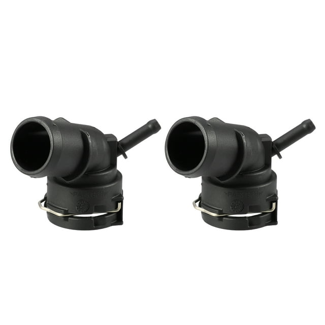 Conector de manguera de refrigerante de motor para Audi TTS 2.0LA/T Quattro Base Coupe, paquete de 2, color negro
