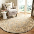 thumbnail image 2 of SAFAVIEH Heritage Regis Oriental Wool Area Rug, Blue/Beige, 6' x 6' Round, 2 of 11