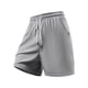 thumbnail image 4 of pstuiky Pantalones cortos deportivos para hombre, Pantalones cortos de poliéster de color liso para hombre, pantalones deportivos casuales para playa y exteriores Pantalones cortos de golf, 4 of 8