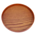 thumbnail image 1 of Serving Tray,Round Natural Serving Tray Plate Tea Food Server Dishes Water Drink Platter(??27cm), 1 of 8