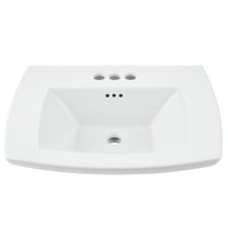 American Standard Edgemere 4 in. Pedestal Sink Basin in White