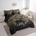 thumbnail image 3 of Castle Fairy Safari Deer Twin Bedding Sets,Abstract Camouflage Bedding Comforter Set, 3 of 8