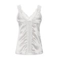 thumbnail image 6 of Lindreshi Tank Tops for Women Clearance Women Ladies Solid Sleeveless V-neck Pullover Lace Vest Tank Tops Shirts Blouse, 6 of 9