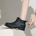 thumbnail image 3 of IUJSOY Short Rain Boots Women Fashion Waterproof Chelsea Boots for Women Outdoor Mud Garden Shoes, 3 of 9