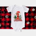 thumbnail image 3 of Body para bebé con estampado de árbol de Navidad para mi primer bebé, mono de manga corta para recién nacido, bonito atuendo de fiesta para niño pequeño, 3 of 5