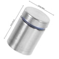 thumbnail image 2 of TABLZONE 4Pcs Securing Glass Acrylic Wall Advertising Poster Boards Standoff Mounts Screws Silver For Hotels, 2 of 7