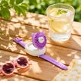 thumbnail image 5 of THOPBPRK Portable Wearable Watch Fan with Cute Cartoon Animal Design Three Speed Adjustable Personal USB Rechargeable Fan for Outdoor Travel Summer Outings and Daily Commuting Use, Purple, 5 of 8