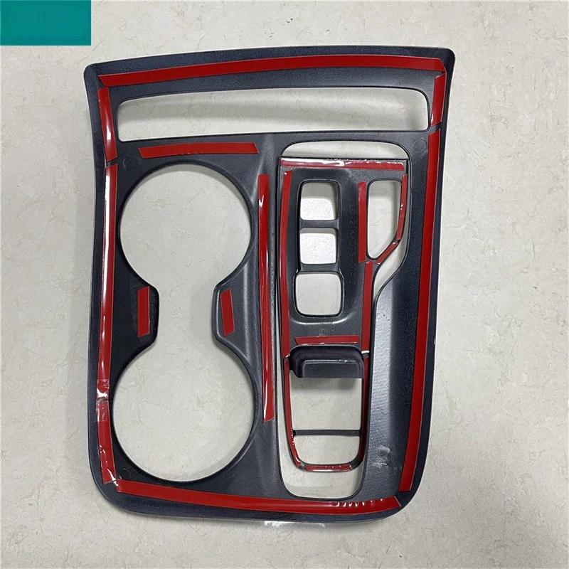 Car Central Control Gear Shift Box Panel Cover Trim ABS Carbon Fiber Wood Grain Matte For Hyundai Tucson NX4 2021-2023
