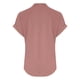 thumbnail image 5 of Camiseta sin mangas de verano para mujer, corte holgado, cuello en V plisado, sin mangas, bajo curvo, fluida, 5 of 5