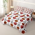 thumbnail image 3 of Castle Fairy Basketball Soccer Football Baseball Quilt King,Sport Ball Game King Coverlet Set,Multicolor White, 3 of 7