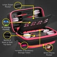 thumbnail image 3 of Casemaster Plazma Pro Dart Case Black with Pink Zipper and Phone Pocket, 3 of 10